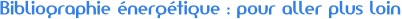 Bibliographie energetique